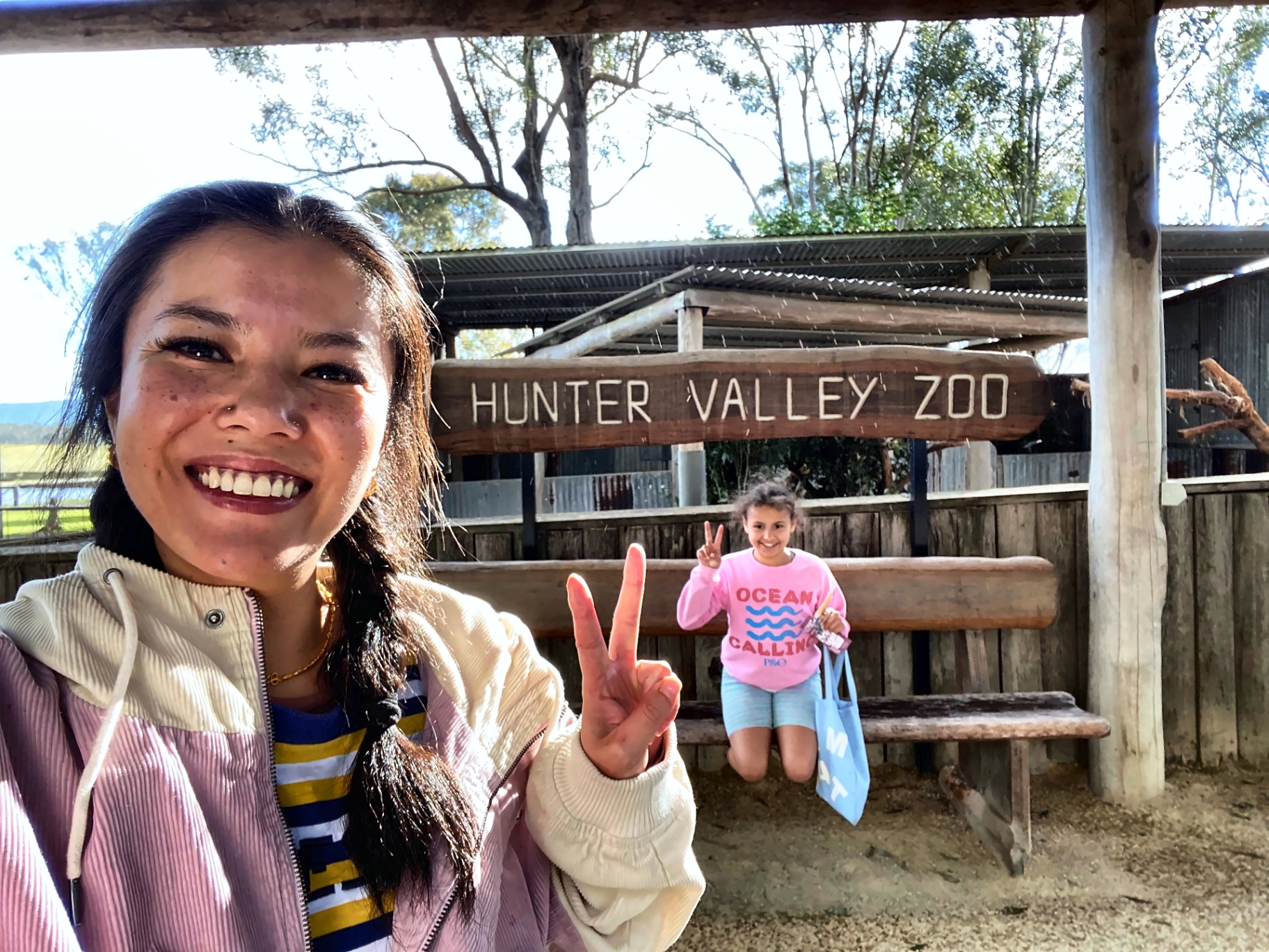 Mentor and participant on a bushwalk together